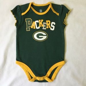 Packers shirt size 6 9 months girls one piece NFL